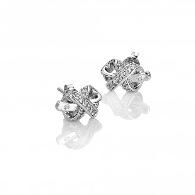 Hot Diamonds  Aurora Twist Stud Earrings 1.3 x 0.8cm