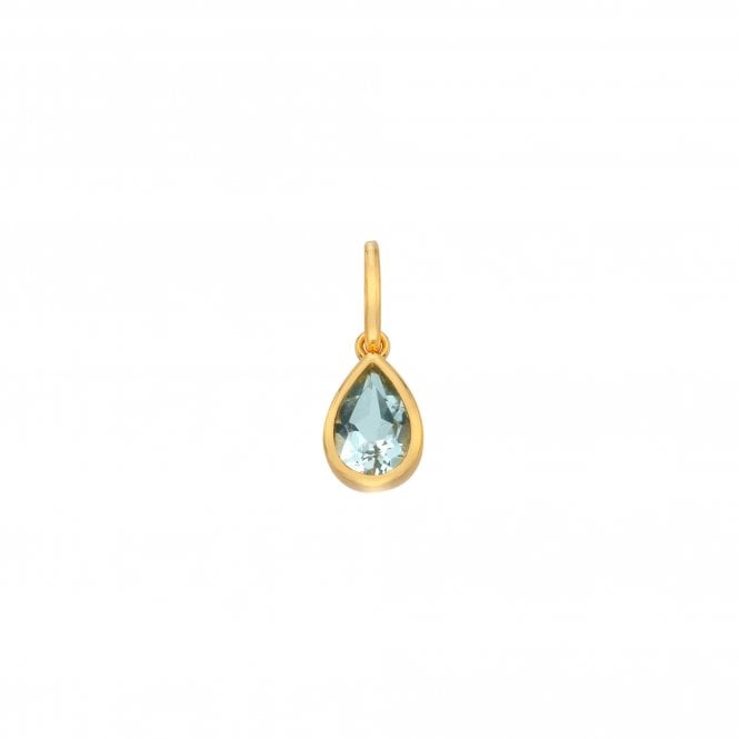 Hot Diamonds  Birthstone Gold Tone December Birthstone Charm  