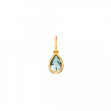 Hot Diamonds Birthstone Gold Tone December Birthstone Charm 