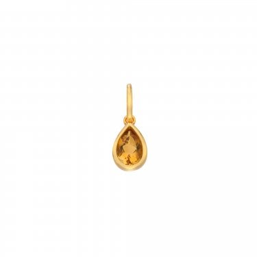 Hot Diamonds Birthstone Gold Tone November Birthstone Charm 
