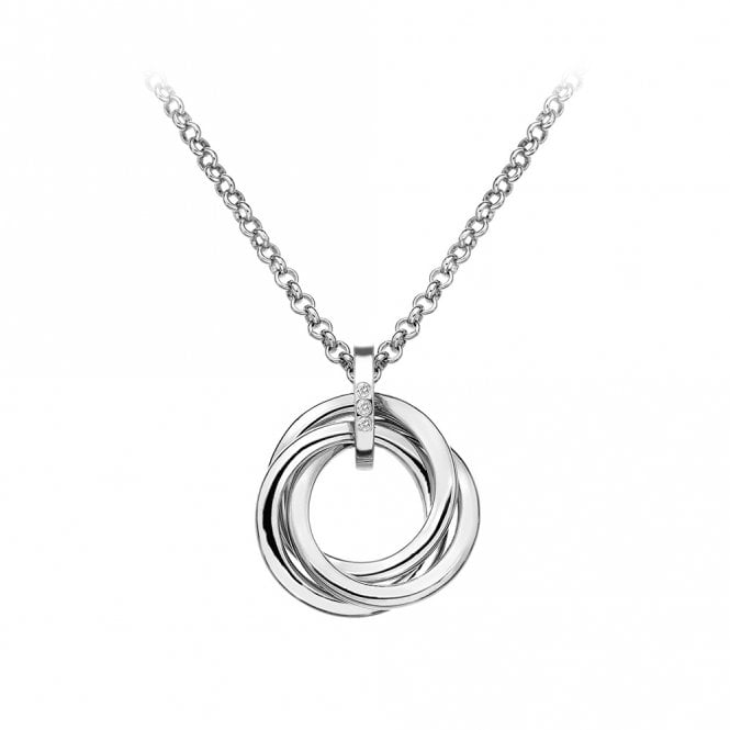 Hot Diamonds  Calm Trio Necklace 1.7 x 2.4cm, 40-45cm 
