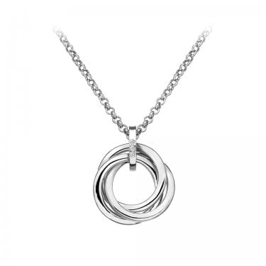 Hot Diamonds Calm Trio Necklace 1.7 x 2.4cm, 40-45cm 