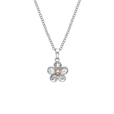 Hot Diamonds Forget Me Not Necklace 1.8cm, 16-18"