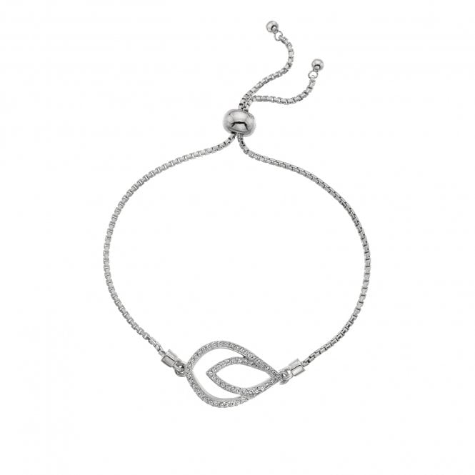 Hot Diamonds  Harmony Organic Shape Adjustable Slider Bracelet 2.4cm, 24.5cm 