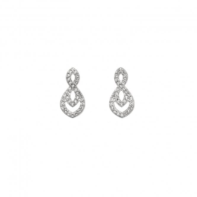 Hot Diamonds  Harmony Organic Shape Stud Earrings 1.5 x 0.7cm 
