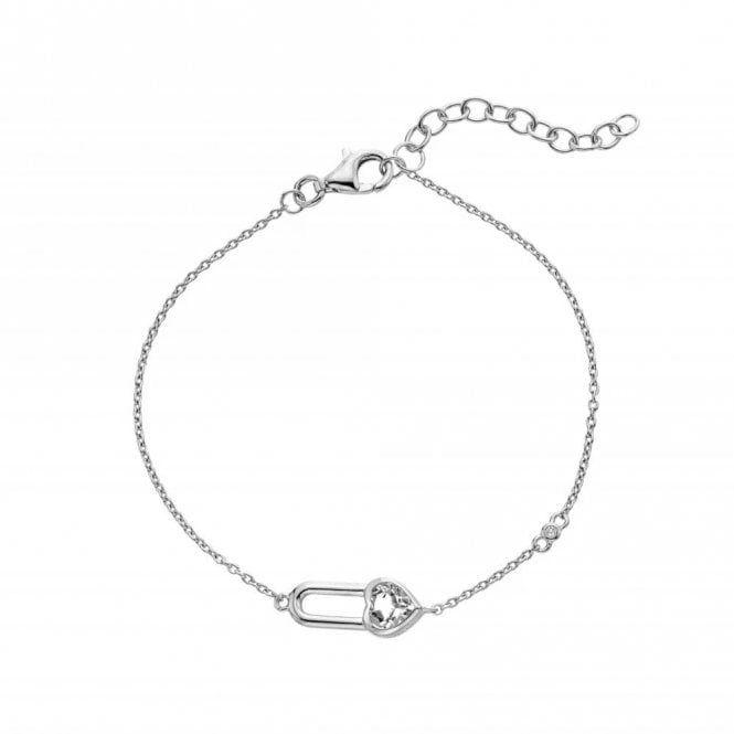 Hot Diamonds  Heart Solitaire Bracelet, 16 + 3cm