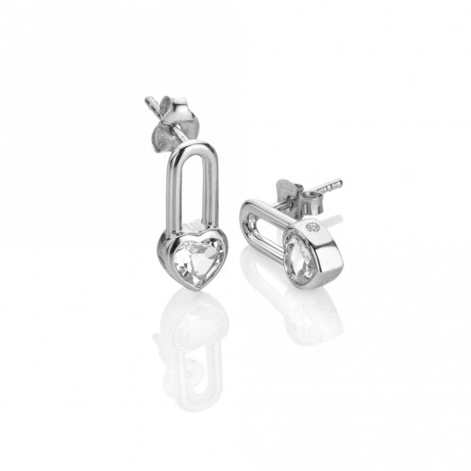Hot Diamonds  Heart Solitaire Earrings 1.5 x 0.7cm