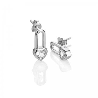 Hot Diamonds Heart Solitaire Earrings 1.5 x 0.7cm