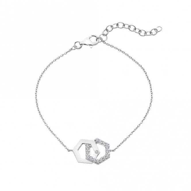 Hot Diamonds  Hexagon Bracelet 16 + 3cm