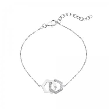 Hot Diamonds Hexagon Bracelet 16 + 3cm