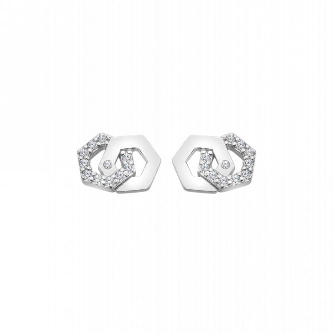 Hot Diamonds  Hexagon Earrings 1.0 x 0.6cm