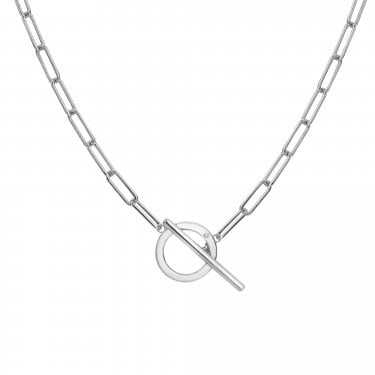 Hot Diamonds Linked T-Bar Necklace 60cm 