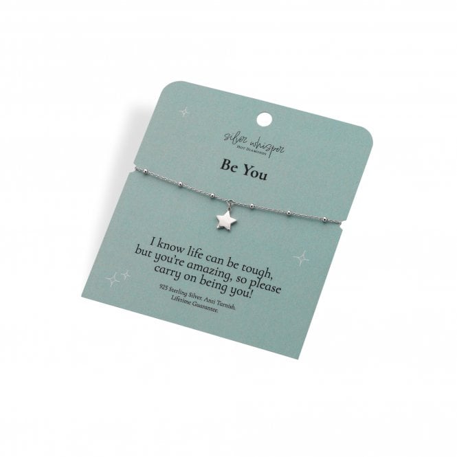 Hot Diamonds  Silver Whisper 'Be You' Bracelet 16cm + 4cm  