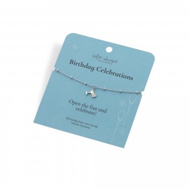 Hot Diamonds Silver Whisper 'Birthday Celebrations' Bracelet 16cm + 4cm 