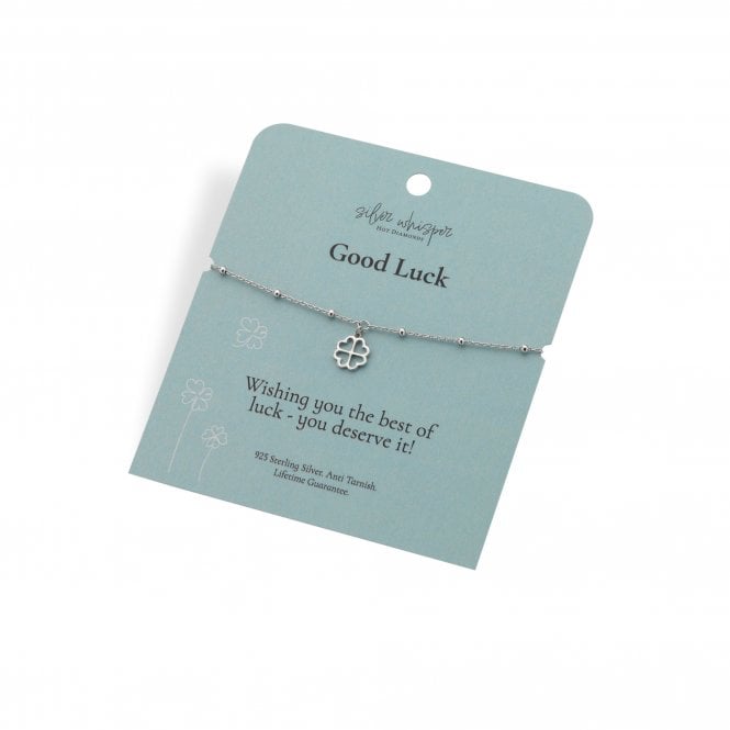 Hot Diamonds  Silver Whisper 'Good Luck' Bracelet 16cm + 4cm 