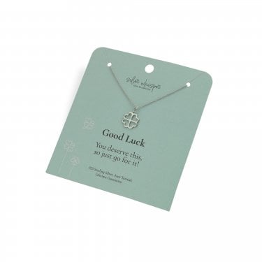 Hot Diamonds Silver Whisper 'Good Luck' Necklace 40cm + 5cm 