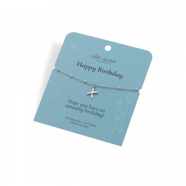 Hot Diamonds Silver Whisper 'Happy Birthday' Bracelet 16cm + 4cm 
