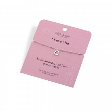 Hot Diamonds Silver Whisper 'I Love You' Bracelet 16cm + 4cm 