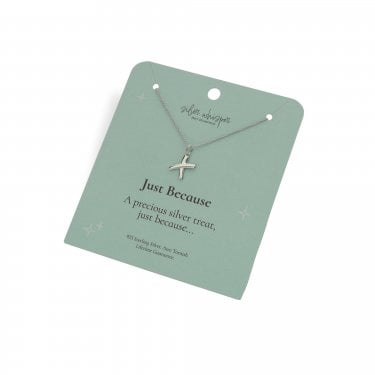 Hot Diamonds Silver Whisper 'Just Because' Necklace 40cm + 5cm