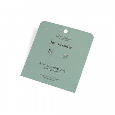 Hot Diamonds Silver Whisper 'Just Because' Stud Earrings