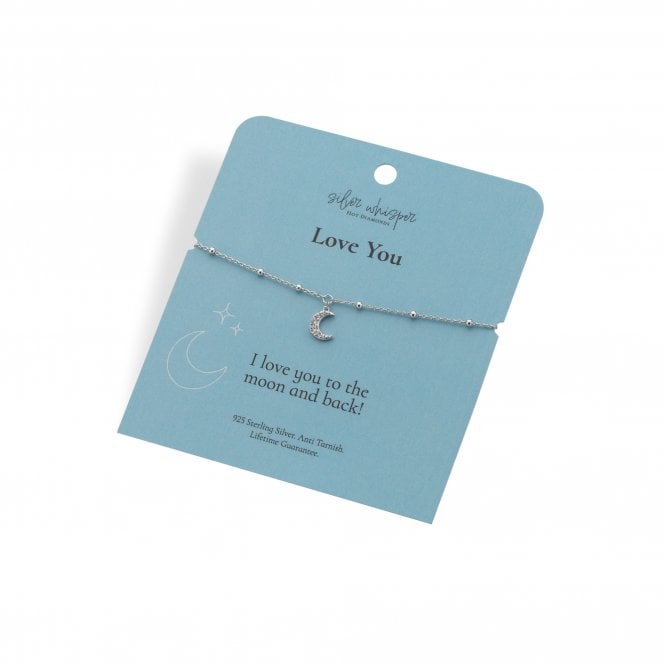 Hot Diamonds  Silver Whisper 'Love You' Bracelet 16cm + 4cm