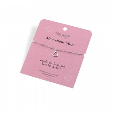 Hot Diamonds Silver Whisper 'Marvellous Mum' Bracelet 16cm + 4cm 