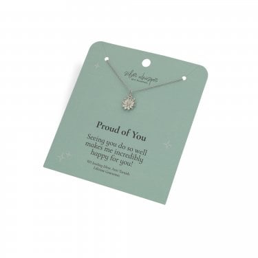 Hot Diamonds Silver Whisper 'Proud of You' Necklace 40cm + 5cm