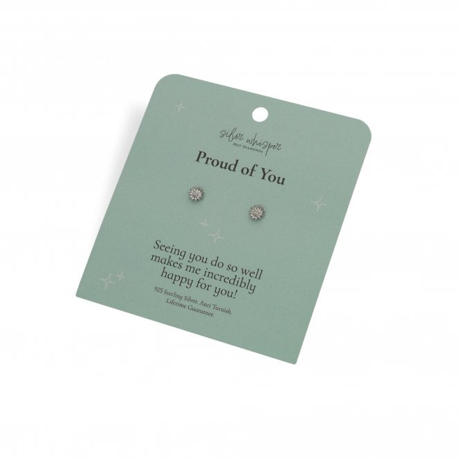 Hot Diamonds  Silver Whisper 'Proud of You' Stud Earrings