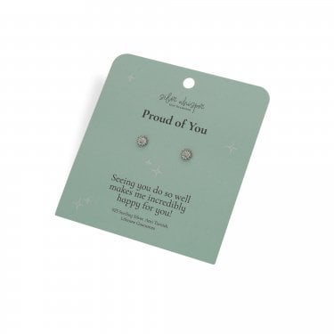 Hot Diamonds Silver Whisper 'Proud of You' Stud Earrings