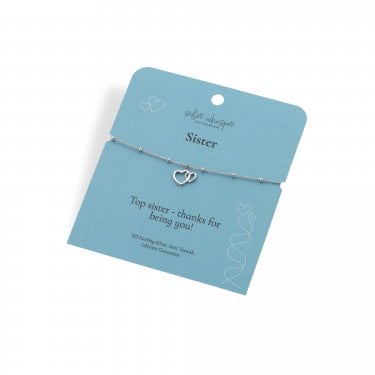 Hot Diamonds Silver Whisper 'Sister' Bracelet 16cm + 4cm