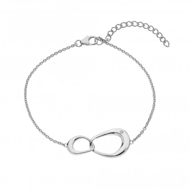 Hot Diamonds  Sleek Bracelet 2.6 x 1.2cm, 17cm + 4cm 