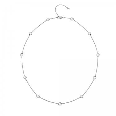 Hot Diamonds Tender White Topaz Intermittent Necklace 40 + 5cm