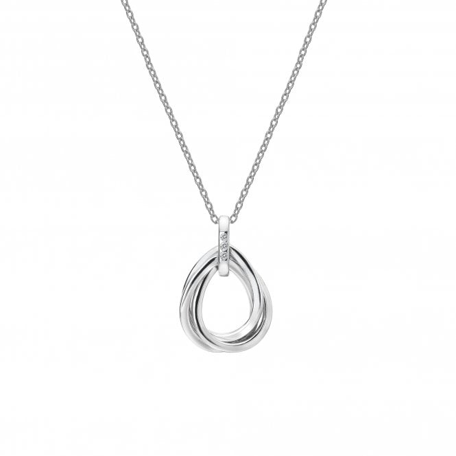 Hot Diamonds  Trio Teardrop Necklace 2.6cm, 18-22