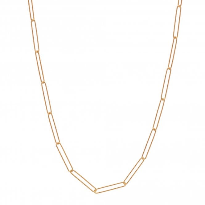 Hot Diamonds x Golden Edit  Embrace Twisted Gold Tone Wired Chain 50cm