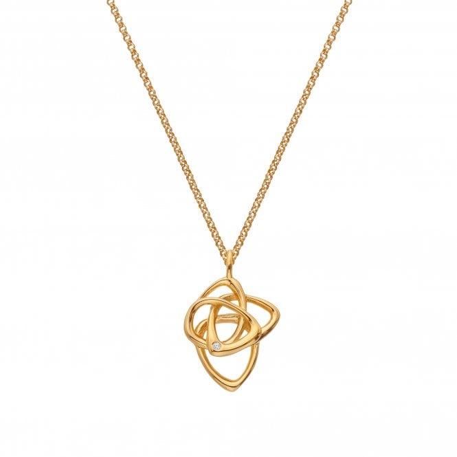 Hot Diamonds x Golden Edit  Endless Gold Tone Necklace 40 - 45cm  