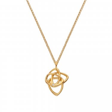 Hot Diamonds x Golden Edit Endless Gold Tone Necklace 40 - 45cm  