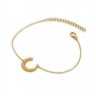Hot Diamonds x Golden Edit Selene Gold Tone Bracelet 17cm - 21cm 