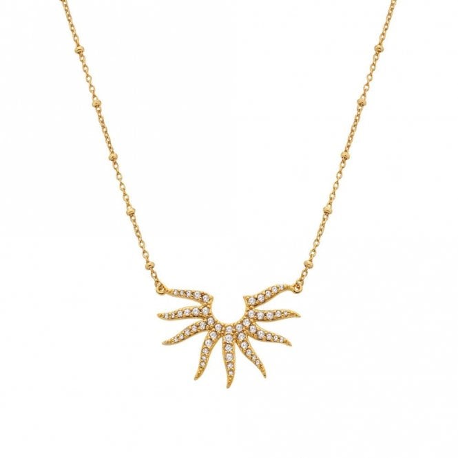 Hot Diamonds x Golden Edit  Sol Necklace 2.4 x 1.7cm, 40- 45cm