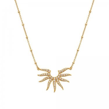 Hot Diamonds x Golden Edit Sol Necklace 2.4 x 1.7cm, 40- 45cm