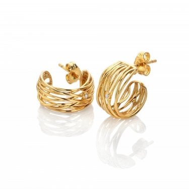 Hot Diamonds x Golden Edit String Earrings 1.4 x 0.8cm