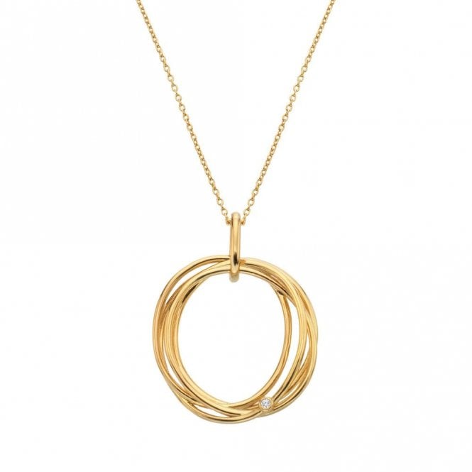 Hot Diamonds x Golden Edit  String Necklace 3.2 x 2.5cm, 40- 45cm