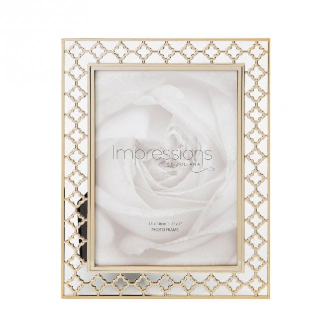Impressions  Lattice Cut Metal Photo Frame 5