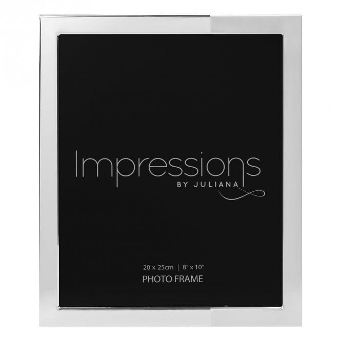 Impressions  Shiny & Satin Silver Photo Frame 8
