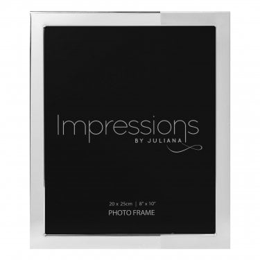 Impressions Shiny & Satin Silver Photo Frame 8" x 10"