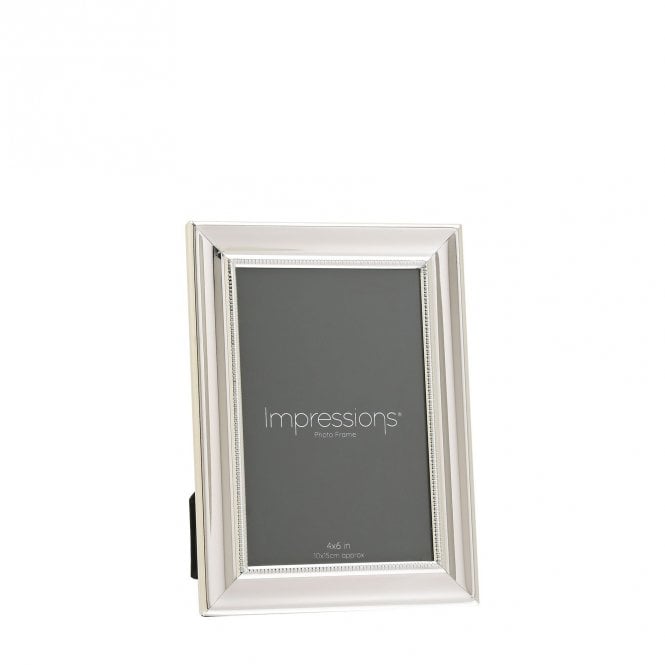 Impressions  Silver Plated Single Beaded Photo Frame 4