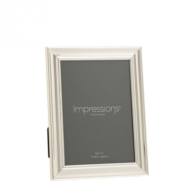 Impressions  Silver Plated Single Beaded Photo Frame 5