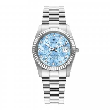 Jacques du Manoir Ladies Inspiration Flower Stainless Steel Watch