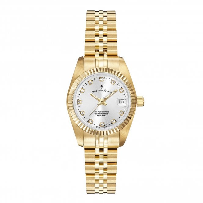 Jacques Du Manoir  Ladies Inspiration Gold Tone Stainless Steel Watch