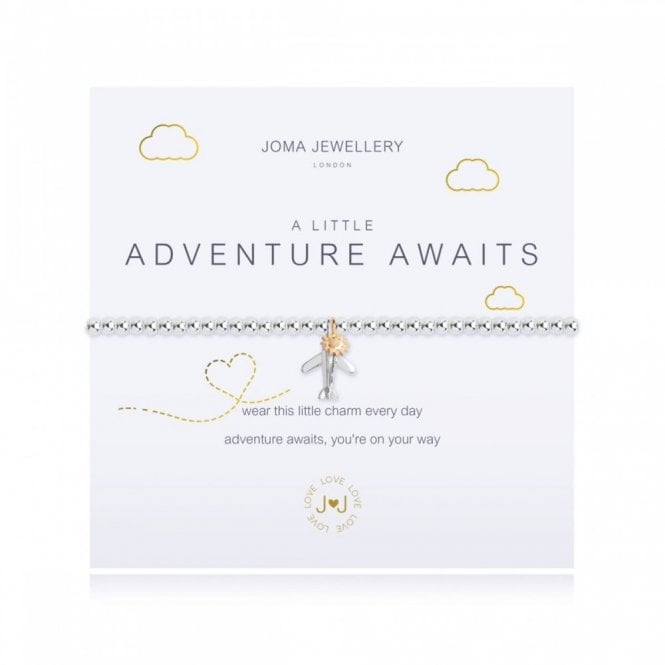 Joma Jewellery  A Little 'Adventure Awaits' Bracelet 17.5cm Stretch