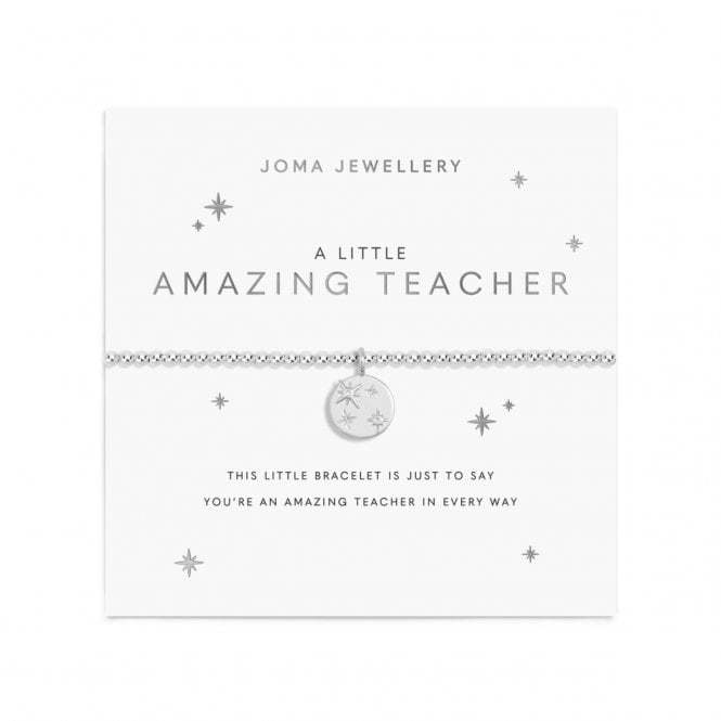 Joma Jewellery  A Little 'Amazing Teacher' Bracelet 17.5cm Stretch